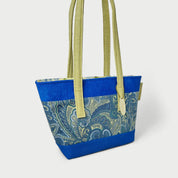Medium Handsewn Blue Tote Bag - Julie Ann Collections