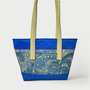 Medium Handsewn Blue Tote Bag - Julie Ann Collections