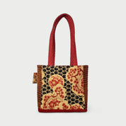 Red & Brown Tote Bag - Julie Ann Collections
