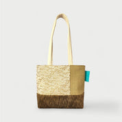 White & Brown Tote Bag - Julie Ann Collections