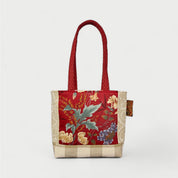 Beige & Red Tote Bag - Julie Ann Collections