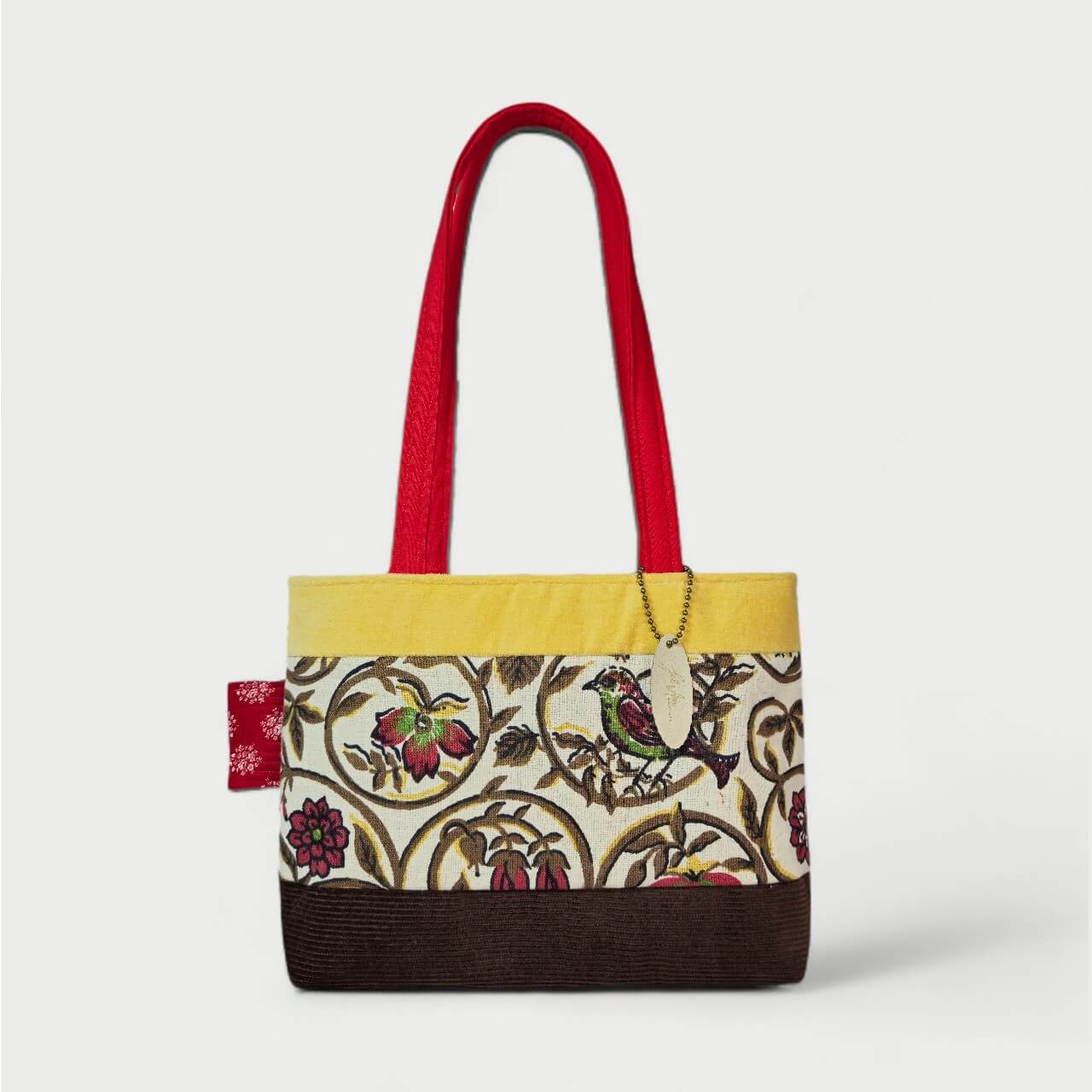 Brown & Yellow Tote Bag - Julie Ann Collections
