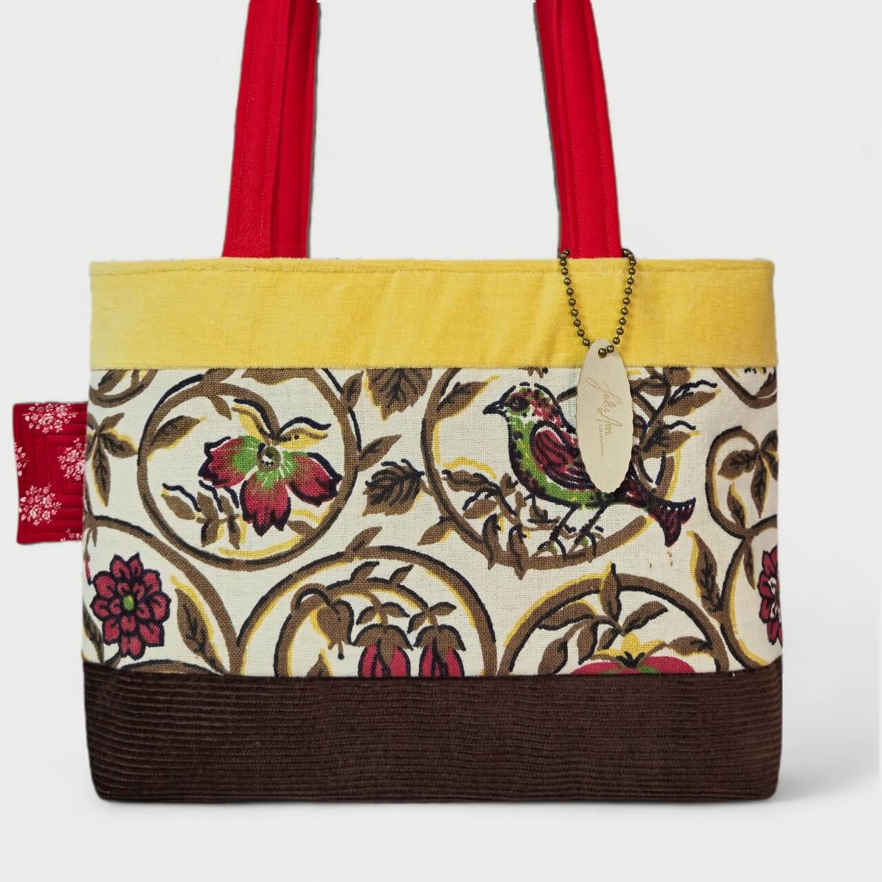 Brown & Yellow Tote Bag - Julie Ann Collections