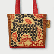 Red & Brown Tote Bag - Julie Ann Collections