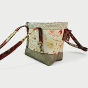 Beige & Maroon Tote Bag - Julie Ann Collections