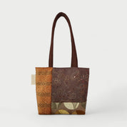 Brown & Orange Tote Bag - Julie Ann Collections