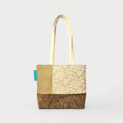 White & Brown Tote Bag - Julie Ann Collections