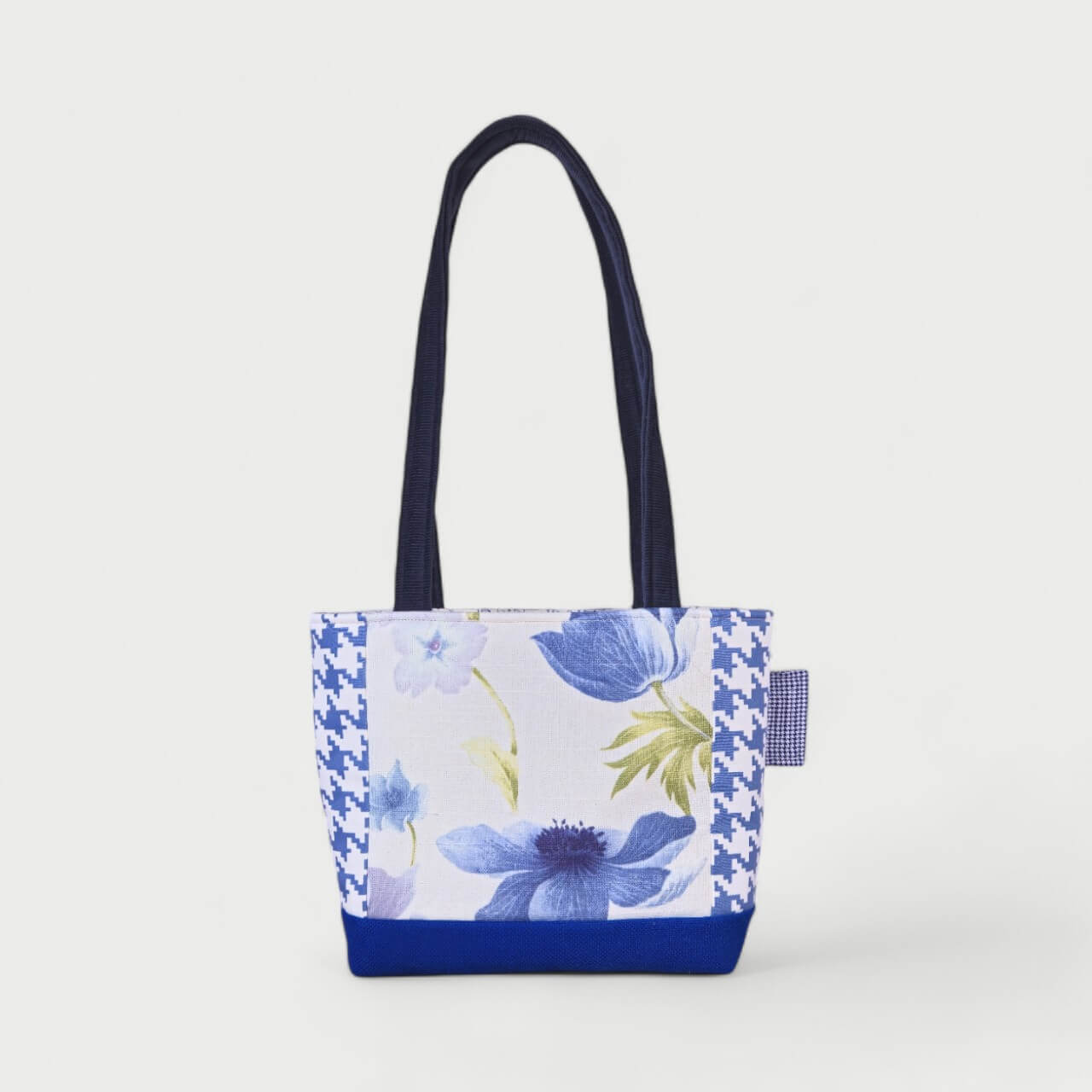 White & Blue Tote Bag - Julie Ann Collections
